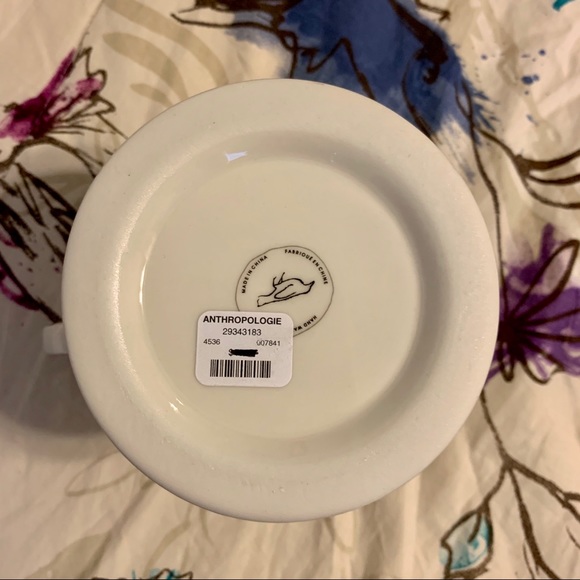 💛 Gold and White Monogrammed Anthropologie Mug - Picture 7 of 10